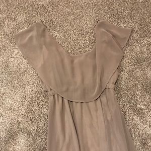 Show Me Your Mumu dune color CAITLIN RUFFLE MAXI